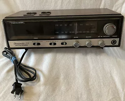 Vintage Realistic Chronomatic 218 Alarm Clock AM/FM + FM Stereo • $16