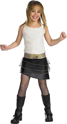 Girls Pop Star Hannah Montana Top Skirt Belt Costume 4-6 Dg6671l • $12.99