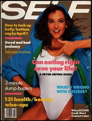 February 1987 Self Magazine Victoria Secret Model Jill Goodacre • $6.80