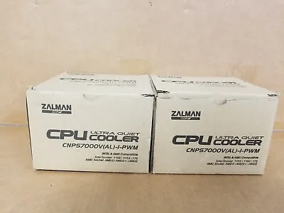 OPEN BOX! LOT OF 2 Zalman CNPS7000V(AL)-1-PWM CPU Cooler Heatsink I53 #L1077 • $39.99