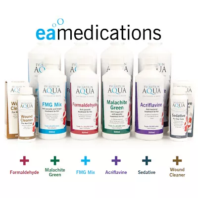 £11.99 • Buy Evolution Aqua Pond Medications Koi Fish Fungal Parasite Bacterial Treatments