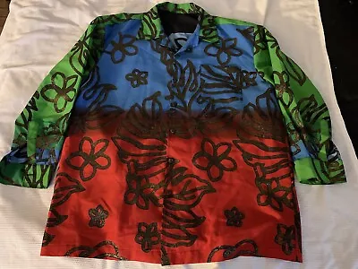 Mens Hawaiian Button Up Handmade No Tags Check Picture For Measurements  • $35