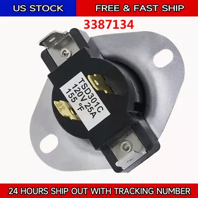 3387134 Dryer Cycling Thermostat For Whirlpool Dryers WP3387134 AP6008270 • $6.99