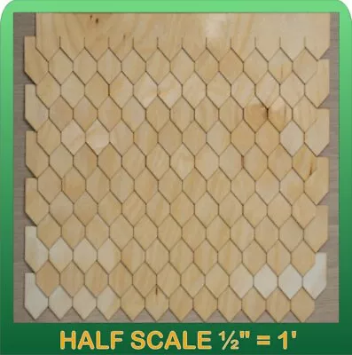 $11.95 • Buy Half Scale Laser Cut Diamond Shaped Speed Shingle Strips By Greenleaf Dollhouses