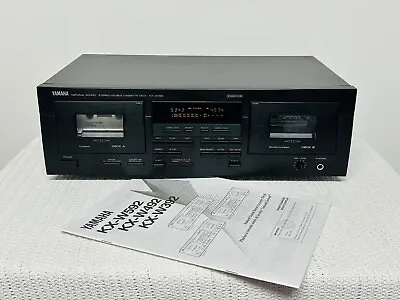 Yamaha KX-W392 Auto Reverse Double Cassette Deck Tape Player Recorder • $622.80
