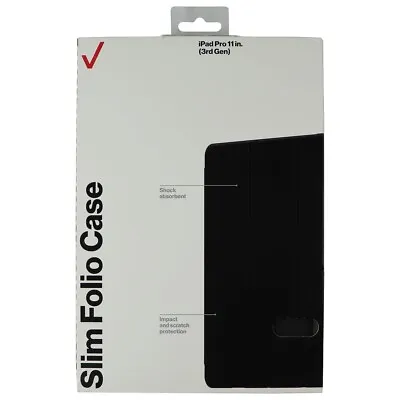 Verizon Slim Folio Case For Apple IPad Pro 11-in (3rd Gen) - Black • $9.86