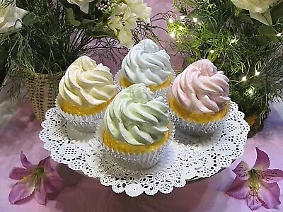 Faux Cupcakes Pretty Artificial Pastel Cakeshome Shop Decor Tv Prop 64 • £29.99