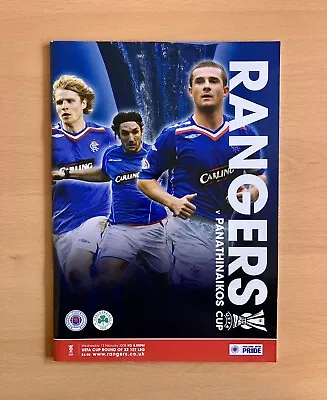Rangers Vs Panathinaikos 2008 Uefa Cup Last 32 - Programme • £9.99