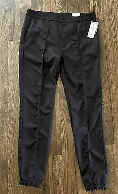 Vince Camuto NWT Men's 34 Jogger Style Regular Fit Pants Black Solid NWT $110 • $49.99