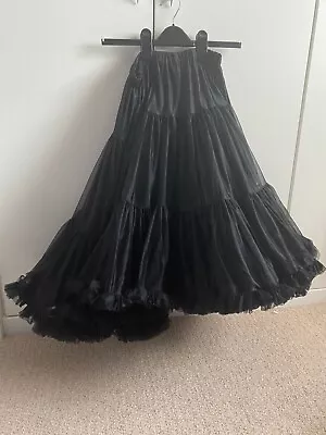 1950s Style Chiffron Layered Petticoat Black • £20