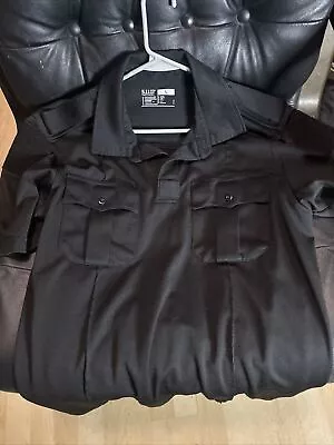 5.11 Tactical Class A Uniform Short Sleeve Polo Shirt Large Black • $12