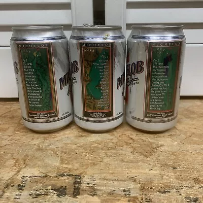 3 Vintage Michelob Light   Golf Series   Beer Cans  Cheap!!!  The Masters • $4.99