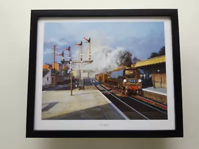 Malcolm Root Steam Train Print 'On Trial- The Day Continental '  FRAMED • £24.95