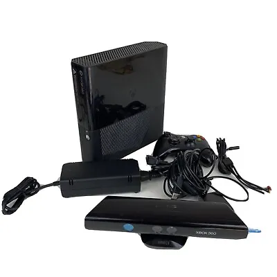Xbox 360E 4gb Bundle W/ Cords Controller Kinect And More! Fully Tested 100% • $89.99