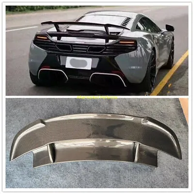 Fits For Mclaren Mp4-12c 650s Dm Style Real Carbon Fiber Rear Trunk Spoiler Wing • $699.99