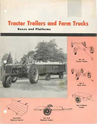 IH McCormick Farmall Tractor Trailers & Farm Trucks Cub Platform Carriers Wagons • $15.50