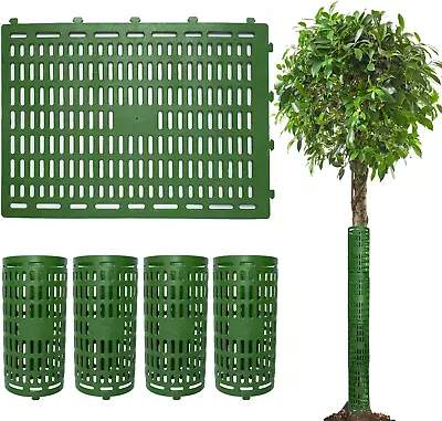 4 Pack Tree Trunk Protectors 15  X 10  Expandable Weather-Proof Mesh Tree Bark P • $17.57