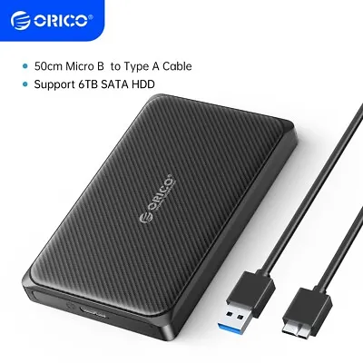 ORICO 2.5  Hard Drive Enclosure USB 3.0 To SATA III For  9.5mm 7mm SSD & HDD 6TB • $19.99