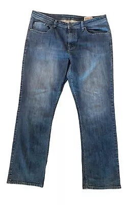 Buffalo Jeans Mens 38x32 (38x31) Driven X Basic Straight Stretch Blue • $19