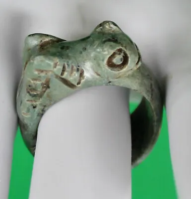 Original Vintage Jadeite Jade Frog Ring Size 7 1/2 • $24.99