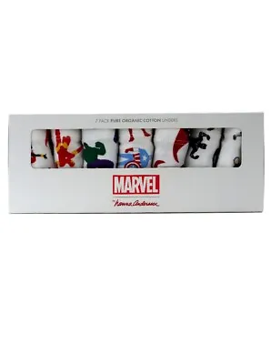 Hanna Anderson Marvel Super Heroes Boys Underwear Size Small 7-Pack Avengers • $39.95