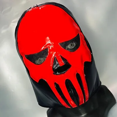 The Punisher Skull Frank Castle Wrestling Style Handmade Costume Mask Black Red • $25.80