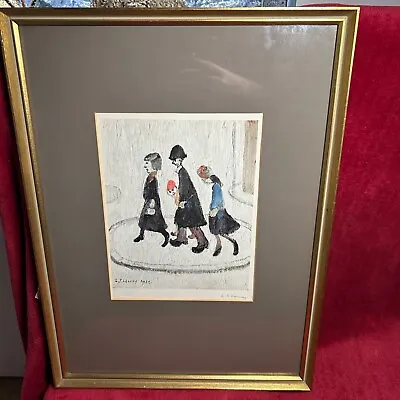 L.S Lowry Limited Edition Print  The Family  FATG Stamped & Pencil Signed • $4915.97