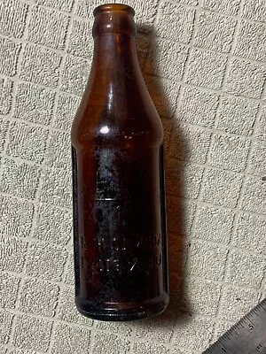 Vintage Bright Honey Amber Certo Type Embossed Glass Bottle • $5
