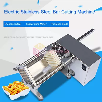 Stainless Steel Cutter Electric French Fry Cutter Potato Slicer Fries Chip Maker • £199.99