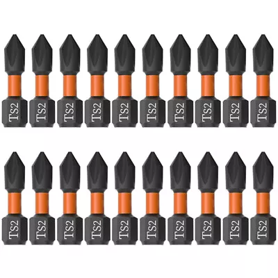 20Pcs PH2 Impact Driver Bit Set 25mm Phillips Impact Duty Screw Drill Bits Tool • $10.99