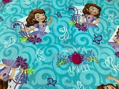 1 Yard Cotton Disney Princess Sofia Springs Creative 2016 Out Of Print • $12.99