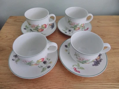 £10 • Buy  M&S Marks & Spencer ASHBERRY  4x Teacups And Saucers VG Condition  
