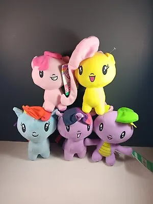 My Little Pony Chibi Set Of 5 Rainbow Dash Stuffed Animals 6” Plush Doll Hasbro • $67.45