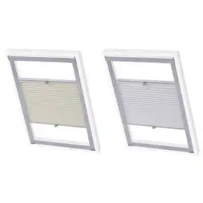 Pleated Blind Home Office Window Roller Curtain Shade Blackout Drape VidaXL • £49.99