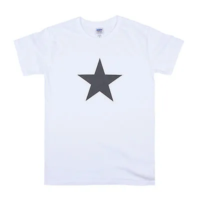 Black Star T Shirt Minimalist Retro 90s 70s Skater Band Graphic Printed Tee Mens • £14.99