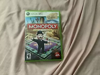 Monopoly (Microsoft Xbox 360 2008) Complete W/ Manual - Tested • $10