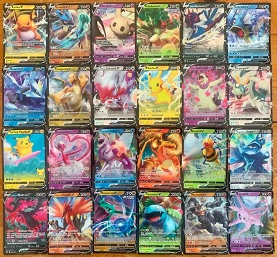 $44.95 • Buy 200 Pokemon Cards - 24x Rares/Rev Holos/Holos & 1-5 Ultra Rare V / Vmax / Vstar