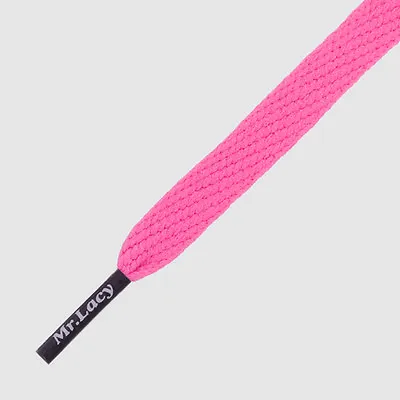 Flat Pink Laces Mr Lacy Flatties Color Tip High Quality Shoelaces 130cm • £9.48