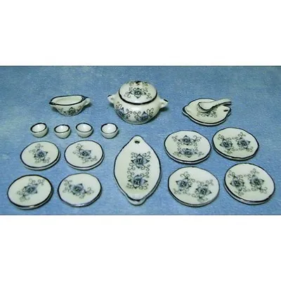 £6.49 • Buy 18 Piece Lotus Dinner Set, Dolls House Miniatures Kitchen Accessory 1.12th Scale