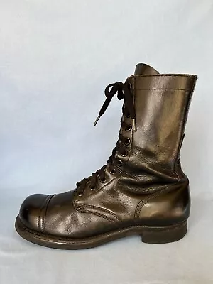 Vintage Military Issue Army Boots Black Leather Rare 11 H Combat BF GOODRICH 9 R • $90