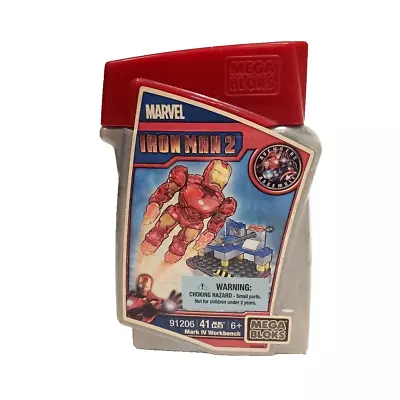 Rare Mega Bloks 2010 Marvel Iron Man 2 Mark IV Workbench Sealed Set 91206 • $55.99