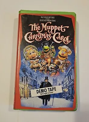 The Muppets Christmas Carol VHS DEMO SCREENER Video Tape Cassette 1993 Disney • $22.50