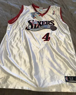 CHRIS WEBBER Philadelphia 76ers SIXERS Vintage REEBOK Sewn Size 52 Jersey NEW • $59.99
