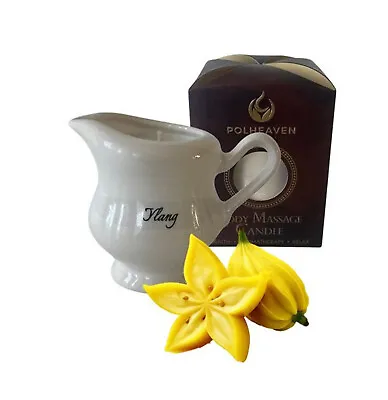 Ylang Ylang Hot Oil Massage Candle 130ml. Aromatherapy Spa Relax Beauty. • £16.15