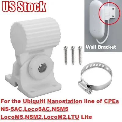 For Ubiquiti Nanostation Wall Bracket Loco5AC NS-5AC LocoM5 M5 NSM5 3D Printed • $17.99