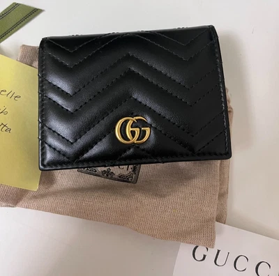 $550 • Buy Gucci GG Marmont Wallet Women Black