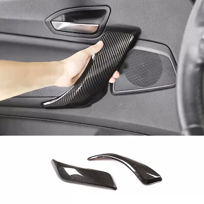 For BMW F20 F21 F22 F23 Carbon Fiber Style Interior Door Armrest Cover Trim 2PCS • $46.24