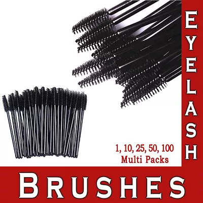 Mascara Wands Lash Extension Brush Disposable Eyebrow Eyelash Makeup Applicator • £2.19