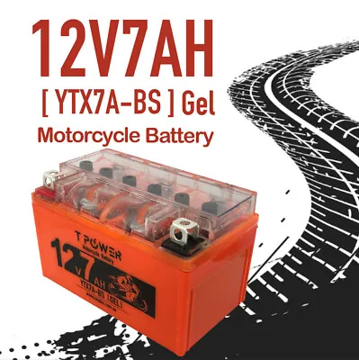 YTX7A BS 12V 7AH Gel Motorcycle Battery Dirt Bike ATV Quad Scooter Gokart Mower • $37.45
