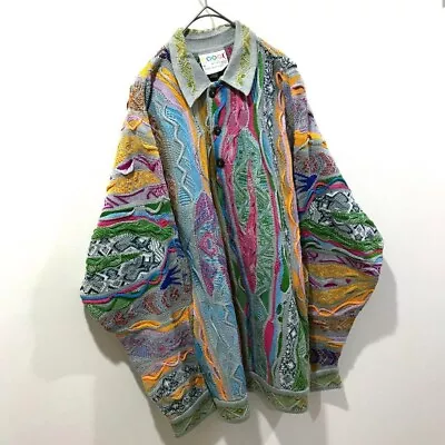 Vintage Coogi 3D Knit With 3D Effect Collar 90s Vintage Clothing Size M • $294.66